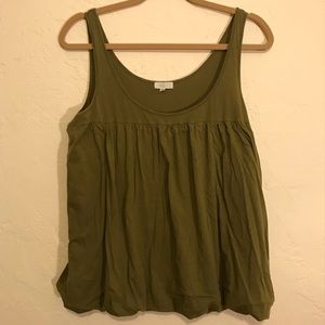 J. Crew Balloon Tank in Olive